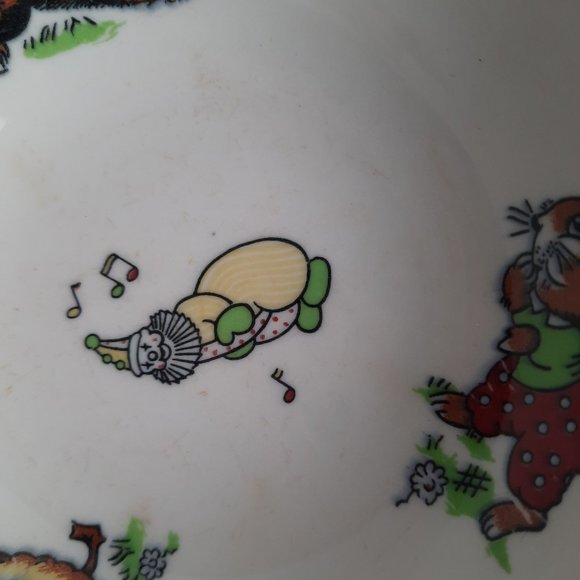 RARE FIND 4-piece set Mayer China - Toyland Pattern - 2 plates, bowl, cup - Picture 9 of 16